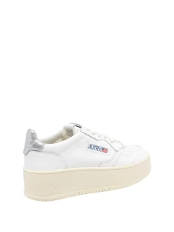 Sneaker piattaforma medialiste bianche
