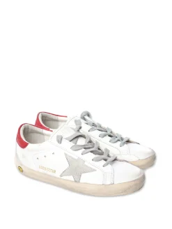 Sneaker stringate in pelle