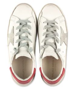 Sneaker stringate in pelle