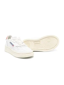 sneakers basse per bambini con toppa con logo