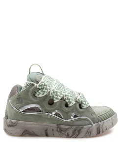 Sneakers Curb In Pelle E Mesh