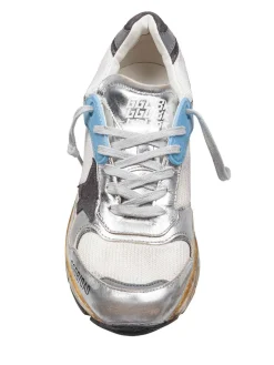 Sneakers Dad-Star In Rete E Pelle Laminata