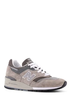 Sneakers in camoscio e rete