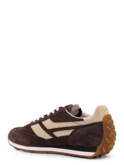 Sneakers Low-Top In Suede E Mesh