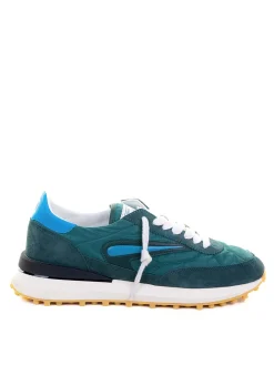 Sneakers Running In Nylon E Suede
