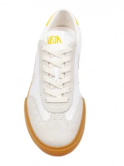 Sneakers Volley In Pelle E Camoscio