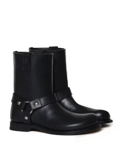 Stivale pull-on in pelle liscia