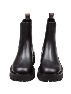 Stivaletti Asher Flat In Pelle Colore Nero