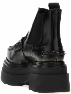 Stivaletti con plateau e caviglia Carter