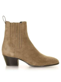 Stivaletto in camoscio Beige
