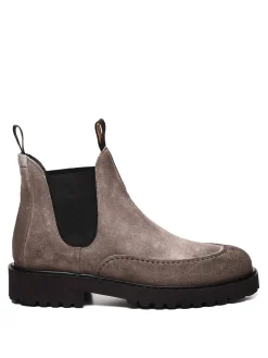 Stivaletto In Camoscio E Gomma