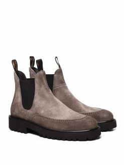 Stivaletto In Camoscio E Gomma