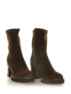 Stivaletto in camoscio Elasticizzato