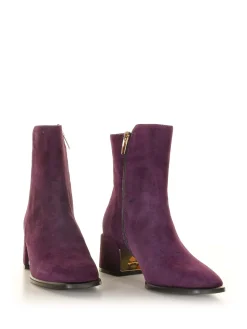 Stivaletto in camoscio Viola