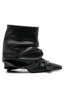 Stivaletto in pelle Juno con tacco
