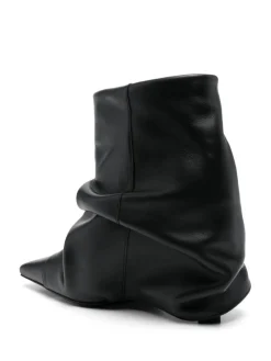Stivaletto in pelle Juno con tacco