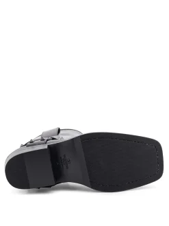 Stivali biker in pelle con borchie iconiche