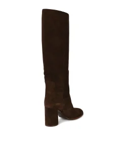 Stivali Cleo in pelle scamosciata marrone