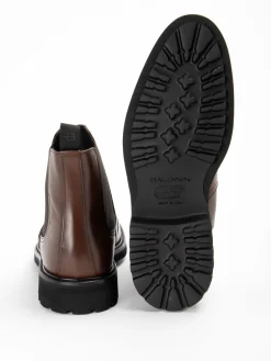 Stivali in pelle marrone