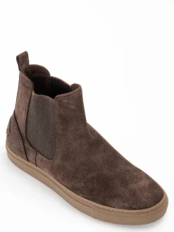 Stivali in pelle marrone