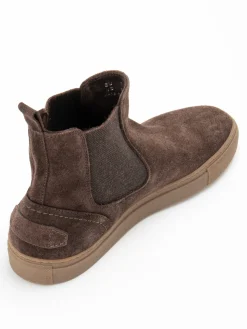 Stivali in pelle marrone