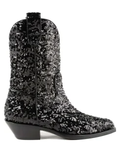 Stivali texani con paillettes
