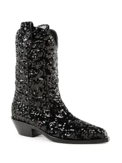 Stivali texani con paillettes