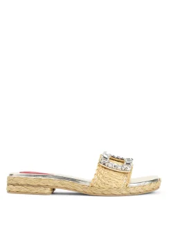 Strass Buckle Rafia 25 Espadrillas