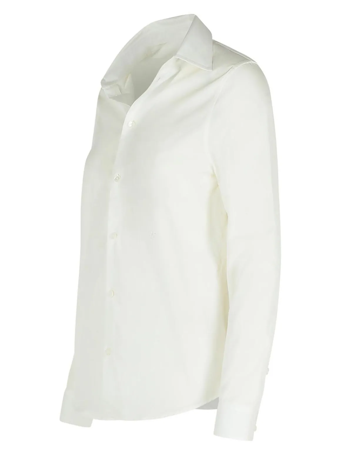 String White Cotton Shirt