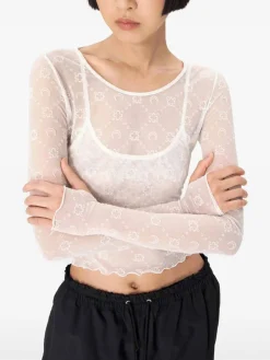 Strino in maglia riciclata SS ritagliata