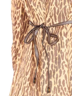 Tan Lopard Cascadian Dress