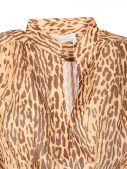 Tan Lopard Cascadian Dress