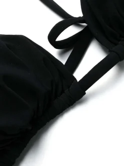 Top bikini a triangolo nero