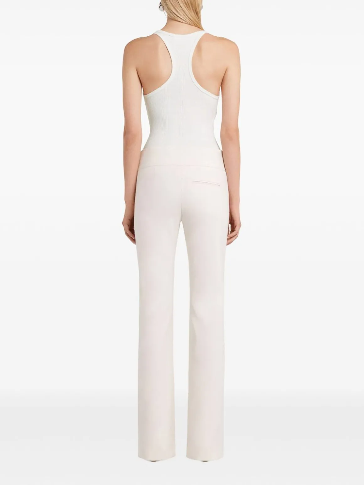 Top bleso di cotone bianco