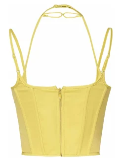 Top bustier senza maniche