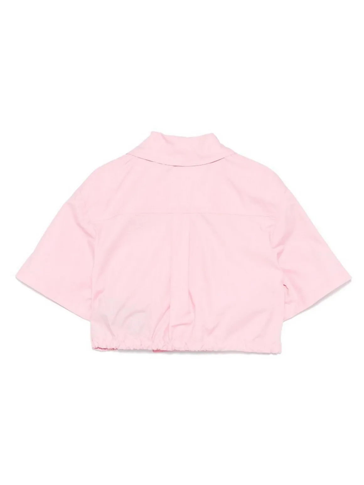 Top corto a doppio petto rosa