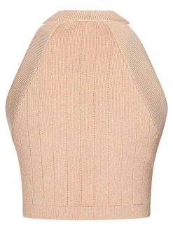 Top corto a maglia