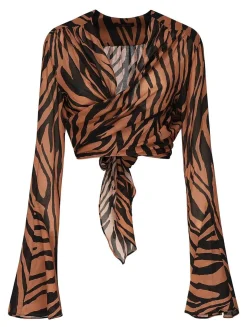 Top stampato Wynn zebra