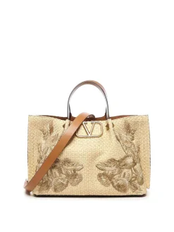 Tote bag di Vlogo Signature in rafia