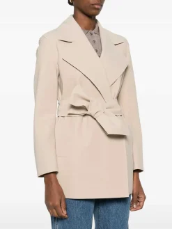 Trench Corto Con Cintura