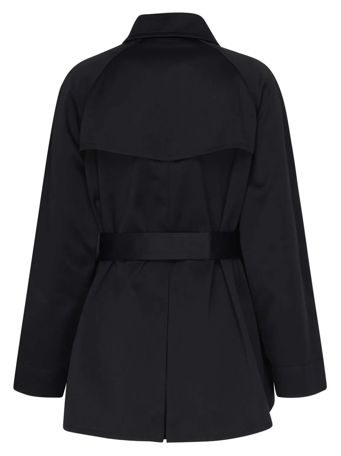 Trench corto in lana e cashmere