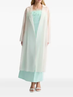 Trench di organza beige