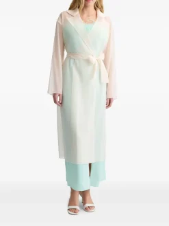 Trench di organza beige