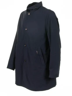Trench Lungo Blu Navy
