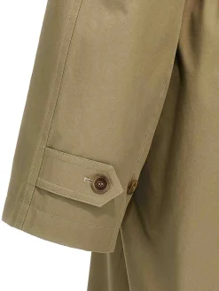 Trench oversize con fodera a quadri