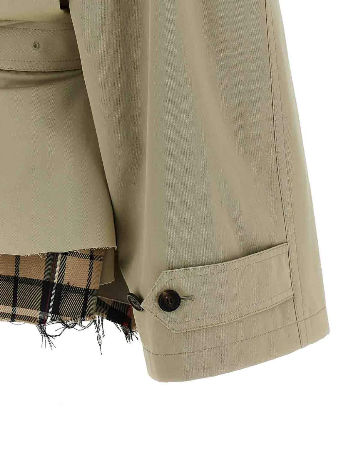 Trench ritagliato
