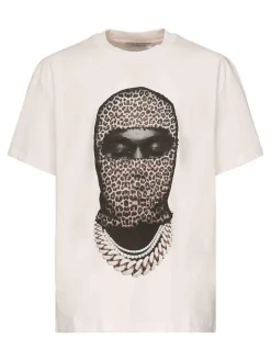 T-shirt maschera leopardata