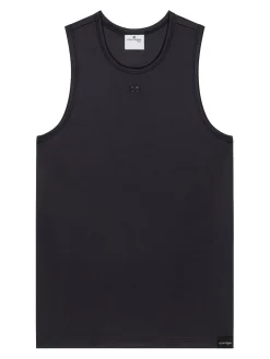 T-shirt a collo dell'equipaggio in nero