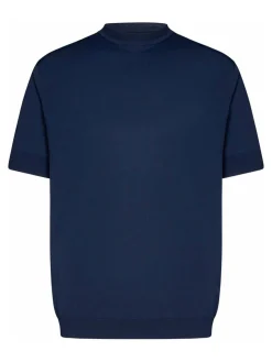 T-shirt a crepatura a maglia