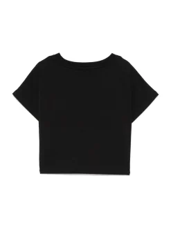 T-shirt a maniche corte nera
